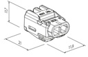 steeklusterklem soepel+vob 2x0.5-2,5mm²