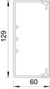 WDK-kabelgoot 60x130mm crèmewit