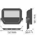 Gen 4 floodlight zwart 17W/11W koel wit