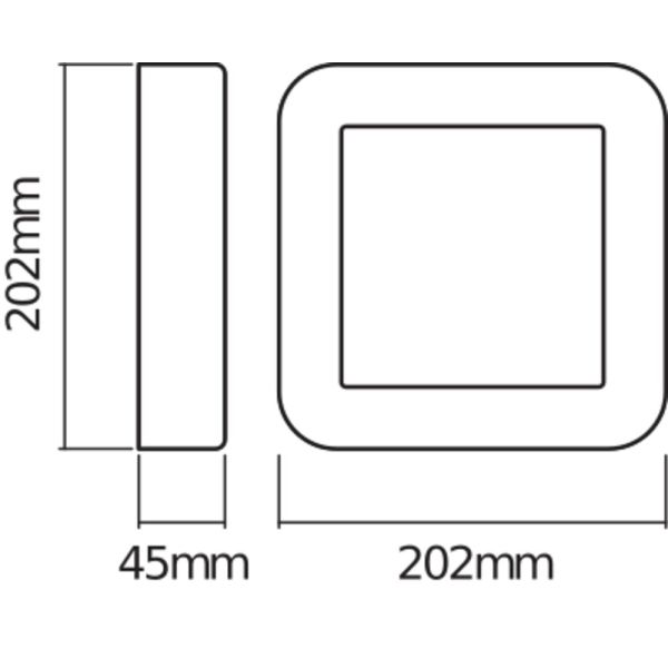 Endura Style Square 13,5W donkergrijs