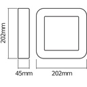 Endura Style Square 13,5W donkergrijs