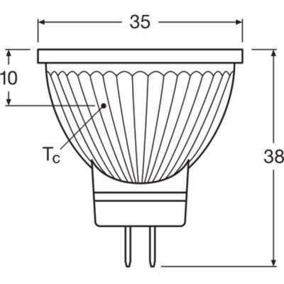 ledlamp GU4 4,5W warm wit dimbaar 12V