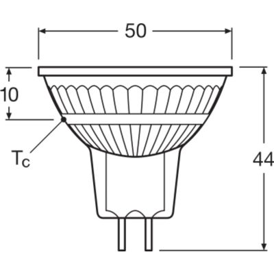 ledlamp GU5.3 3,8W warm wit 12V