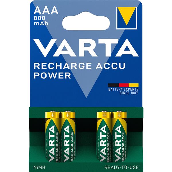 herlaadbare batterij AAA 800mAh (4 stuks)