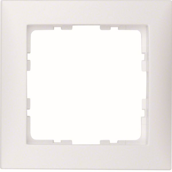 Plaque de recouvrement simple S.1 blanc polaire mat