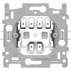 Bouton-poussoir avec 3 bornes de connexion à enfichage 170-00005