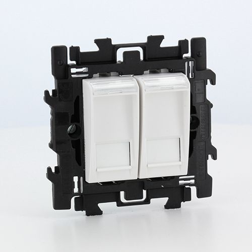 Double prise RJ45 6UTP Set Living Light - N4279C6S2