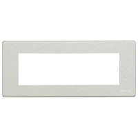 506L/6A/AL Magic aluminium Plaque de recouvrement 6/7 modules