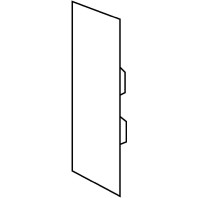 Einddeksel kabelgoot 60 x 230mm, grijs