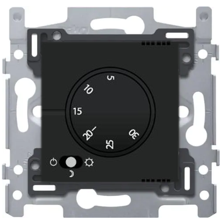 Elektronische thermostaat 161-88000 Zwart