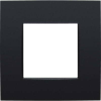 Plaque de recouvrement simple Intense Matt Black 130-76100