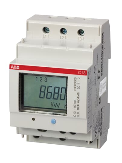 compteur d'énergie kW 3f+n 40A 3x230/400V certifié MID