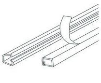 kabelgoot mini 4.5x9 wit