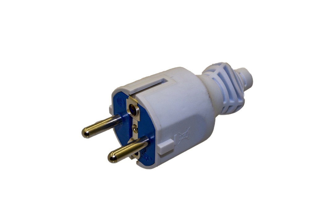 stekker pvc m wit 16A 250V