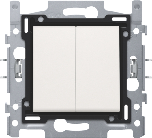 interrupteur 2x va-et-vient Blanc