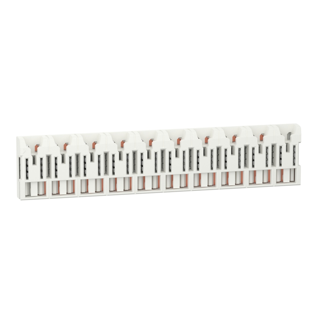 Resi9 XE, Bloc de distribution plug-in 2 pôles (1L+N), 10 modules.