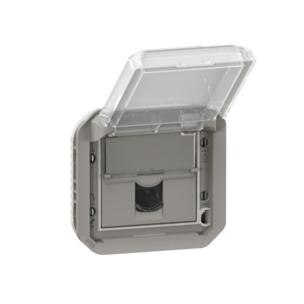 Plexo RJ45 Cat. 6 UTP grijs