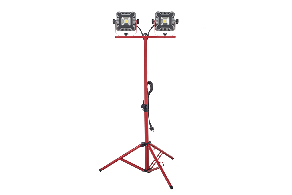 lampe de travail LED 2X30W sur trépied