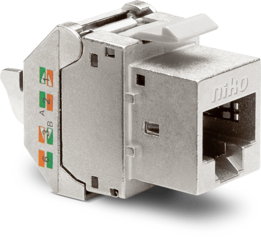 RJ45-connector STP Cat6A PoE