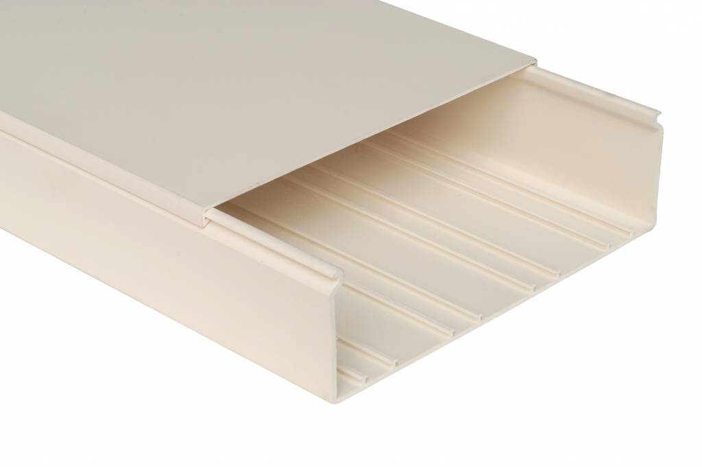 Goulotte de câbles 60 x 120 mm, couleur Blanc