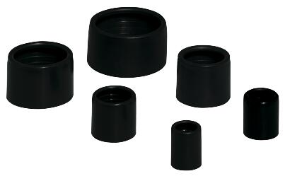 eindtul 20mm zwart (10 stuks)