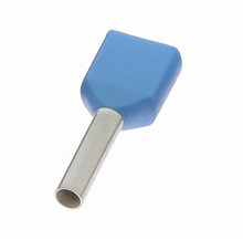 manchon de câble 2x0,75mm² bleu (100 pièces)