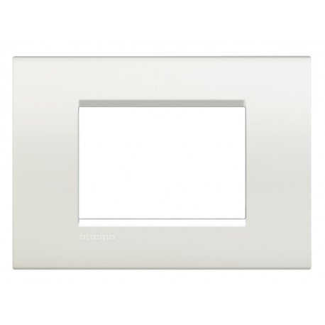 Plaque de recouvrement 3 modules LivingLight blanc