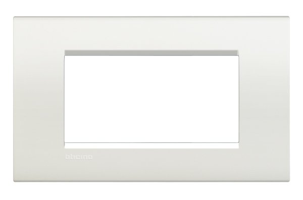 Plaque de recouvrement 4 modules LivingLight blanc