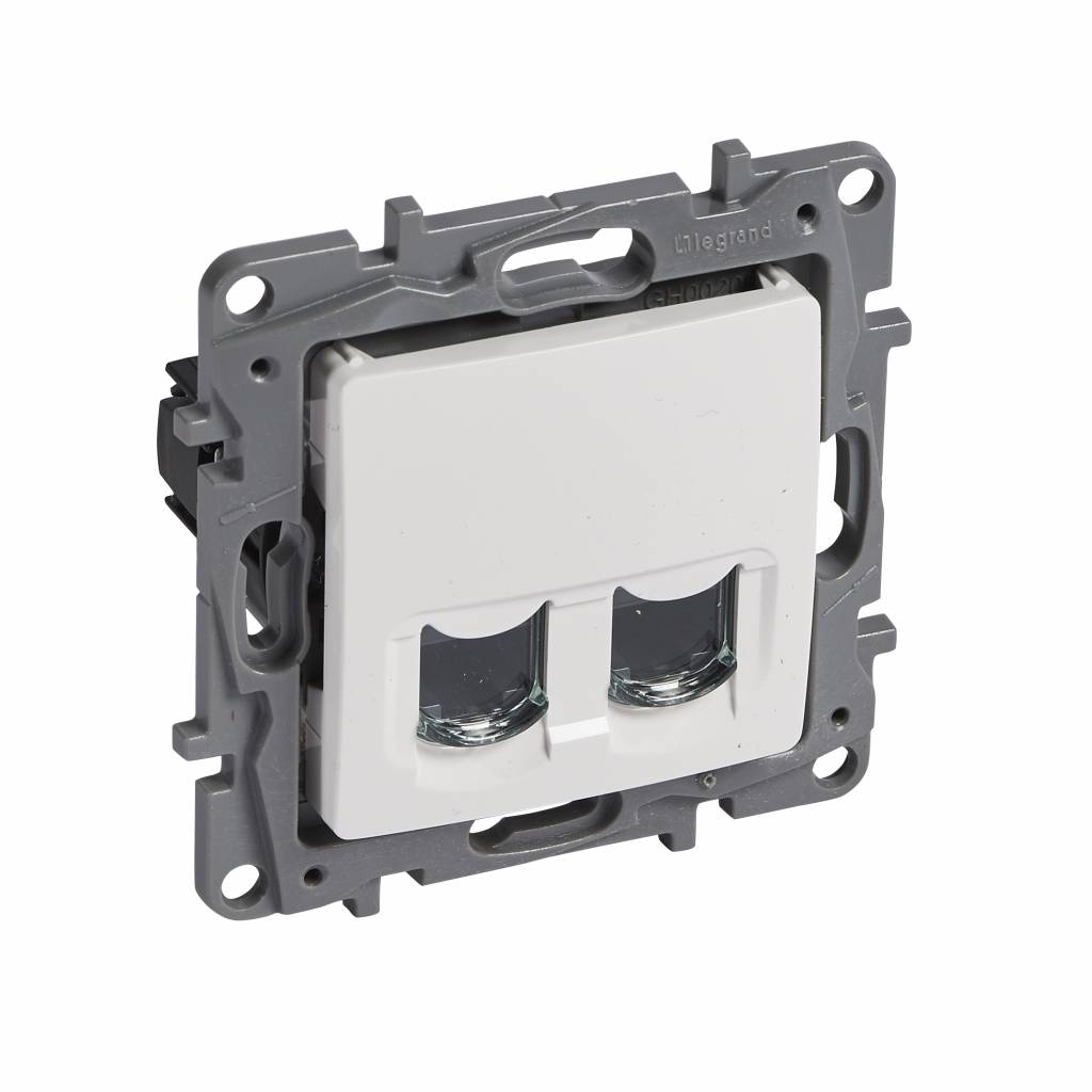 Niloé Double prise RJ45 cat. 6 UTP Blanc -664574