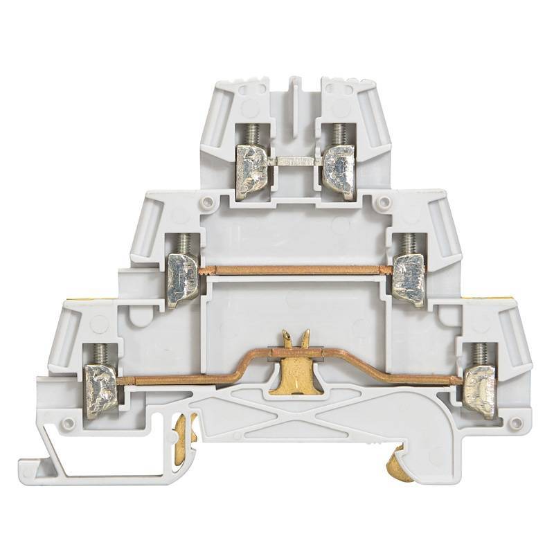 Railklem 3 verbindingen met G/G markering tot 2.5mm