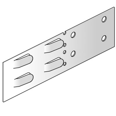 Snelkoppelplaat H = 52 B = 180