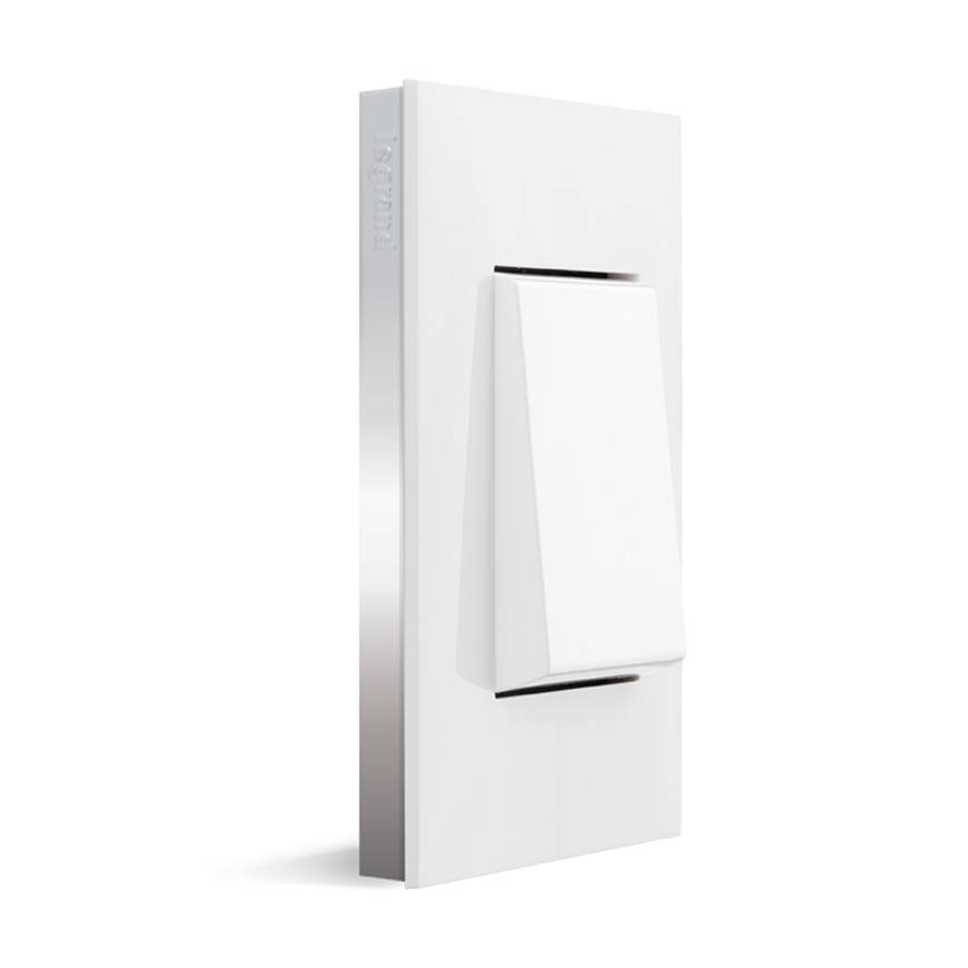 Valena Next Plaque de recouvrement double 71mm Chrome Blanc - 741112