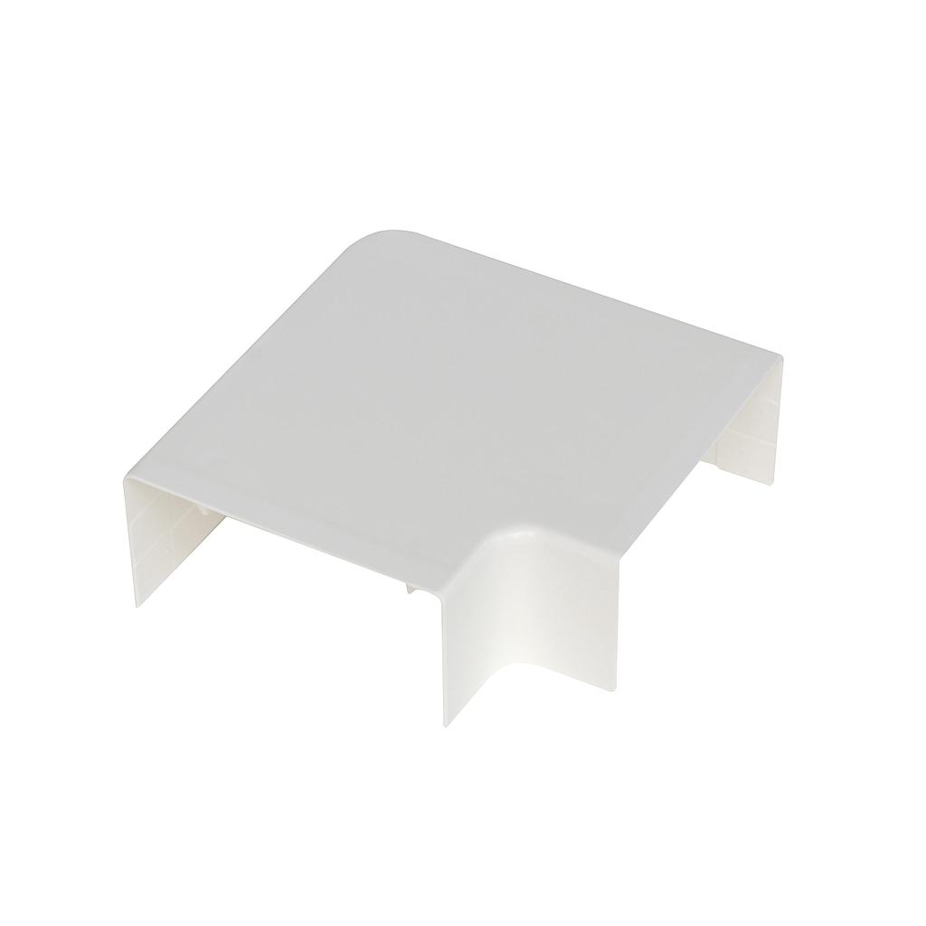 Coin plat 60 x 60 mm Blanc