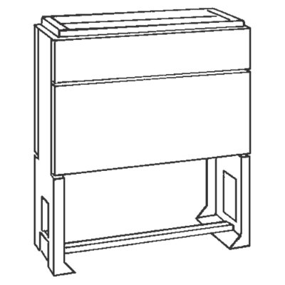 Voetpadkastsokkel kit EH - 590mm 320mm - DIN0