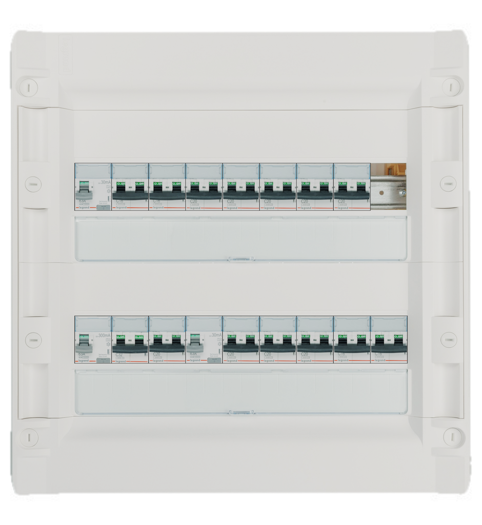 voorbedrade kast TRANSP 2R36M 2x230