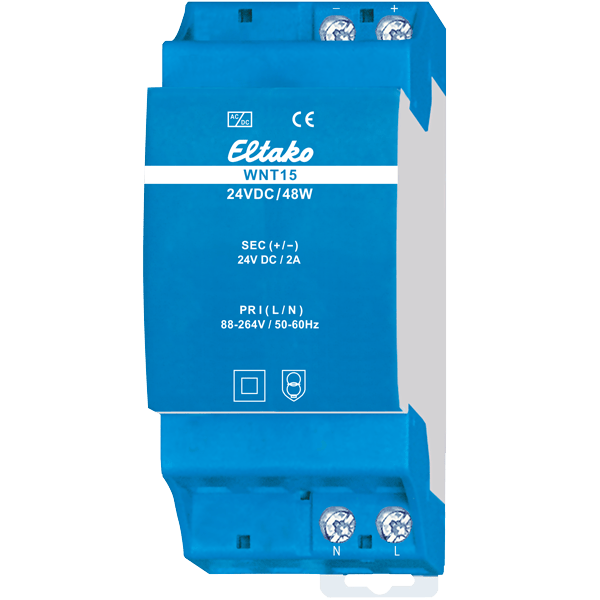 voeding DIN-rail 264V/24VDC 48W