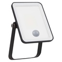 essential LED floodlight zwart 20W met sensor koel wit