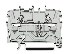 rijgklem 2 verbindingen, 0.25 - 4mm, grijs