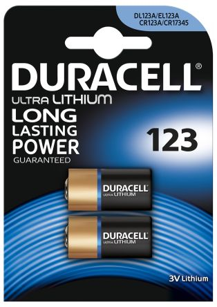 ultra CR123A lithium 3V (2 pièces)