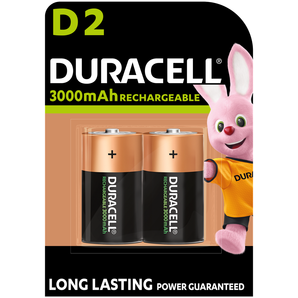 herlaadbare batterij D 3000mAh (2 stuks)