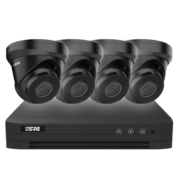 IP CCTV-pack 4x turret camera's 4MP