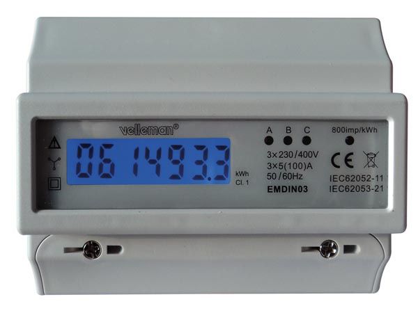 compteur d'énergie triphasé