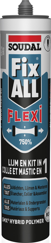 fix all joints et colles gris 290ml