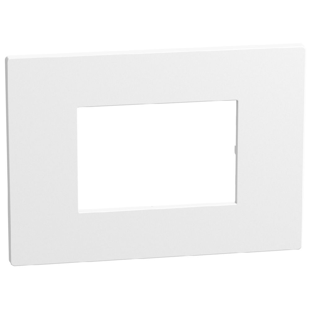 Light Now plaque de finition 3 modules blanc