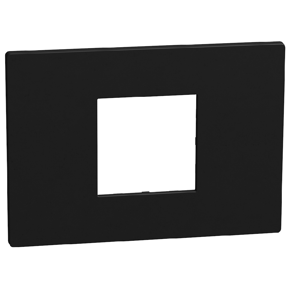 Light Now plaque de finition large 2 modules noir