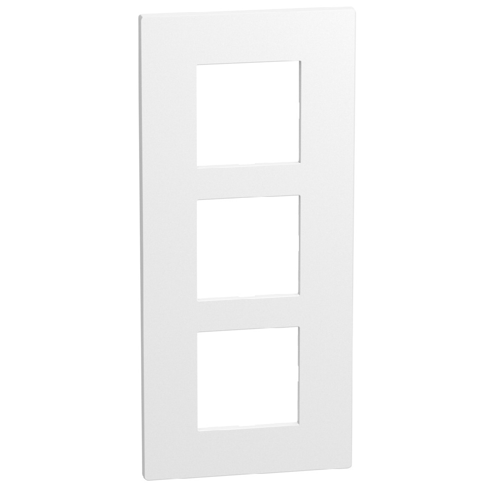 Light Now plaque de finition triple 57mm blanc