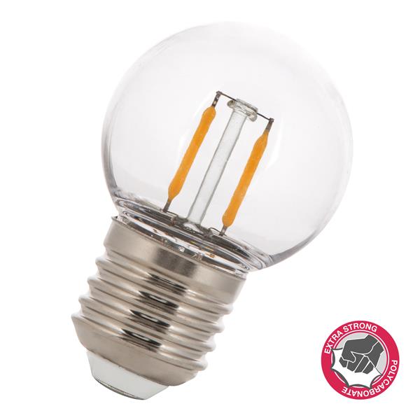 ledlamp E27 2W filament safe warm wit IP44