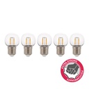 ledlamp E27 2W filament safe warm wit IP44 (5 stuks)