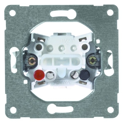 Drukschakelaar 10A 250V AC 1-polig