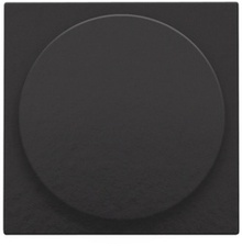 [NIK_200-31003] Centraalplaat, piano black, universele dimmer